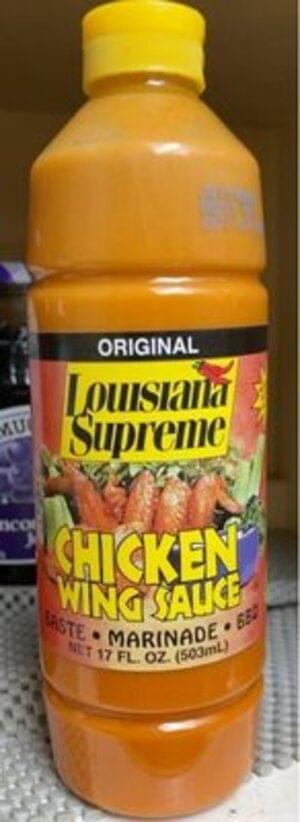 Calories in Louisiana Supreme Chicken Wing Sauce and Nutrition Facts