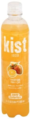 Kist Orange Mango Sparkling Water - 17 oz, Nutrition Information | Innit