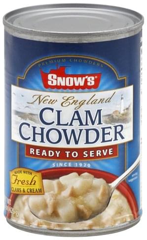 snows chowder clam serve ready england snow oz soup innit search shopwell