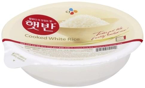 Cj Cooked, White Rice - 7.4 Oz, Nutrition Information 