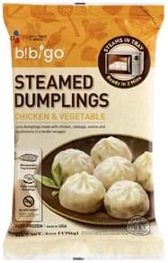 Bibigo Steamed, Chicken & Vegetable Dumplings - 6 oz, Nutrition ...