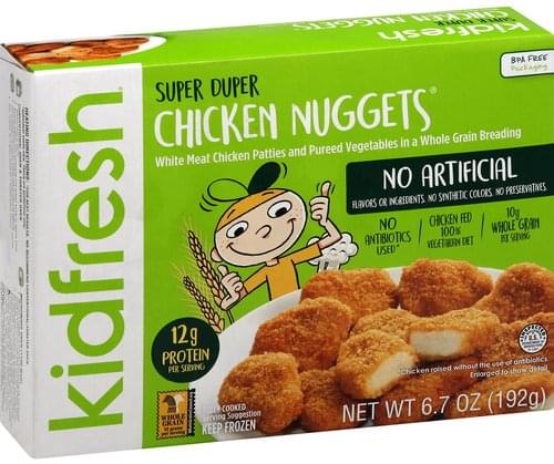 Kidfresh Super Duper Chicken Nuggets - 6.7 oz, Nutrition Information ...