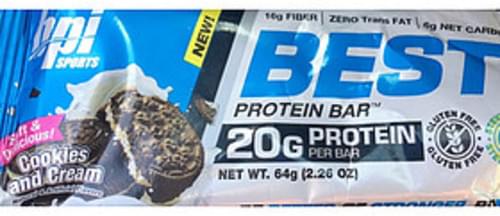Bpi Sports Cookies and Cream Best Protein Bar - 64 g, Nutrition Information  | Innit