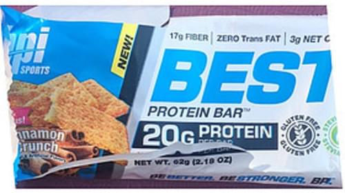 Bpi Sports Cinnamon Crunch Best Protein Bar - 62 g, Nutrition Information |  Innit