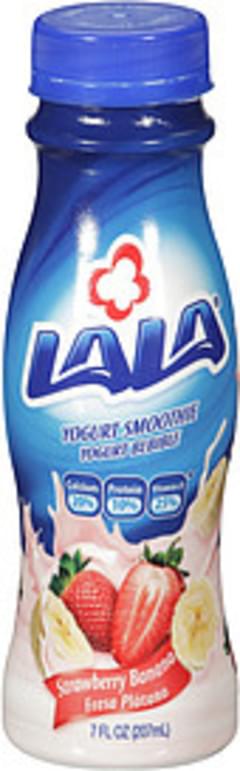 Lala Reduced Fat, Strawberry Banana Yogurt - 32 oz, Nutrition ...