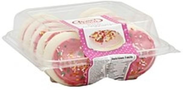 Jewel Osco Frosted Sugar, Pink Cookies - 13.5 oz, Nutrition Information ...