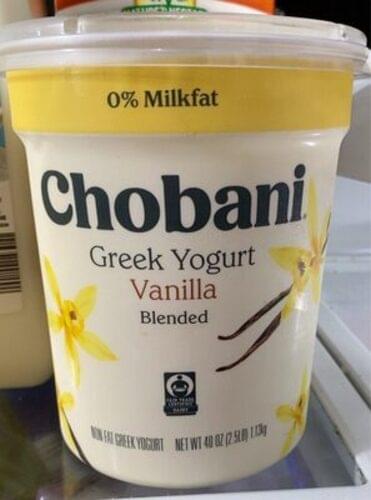 Chobani Vanilla Blended Greek Yogurt 227 G Nutrition Information Innit