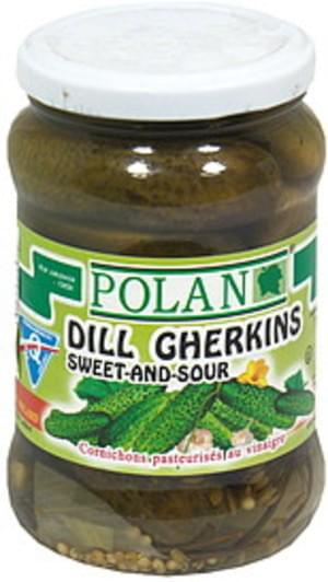 Polan Sweet and Sour Dill Gherkins - 12.7 oz, Nutrition Information | Innit