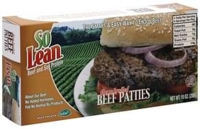 Wegmans 85% Lean / 15% Fat Ground Beef Patties Beef - 16 Oz, Nutrition ...