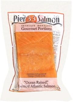 Pier Salmon Skinless Boneless Gourmet Portions Salmon Oz