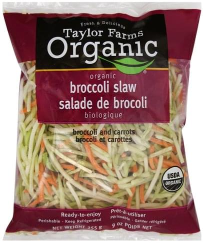 Taylor Farms Organic Broccoli Slaw - 9 oz, Nutrition Information | Innit