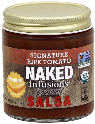 Naked Infusions Gourmet Signature Ripe Tomato Medium Salsa Oz Nutrition Information Innit