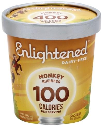 Enlightened Monkey Business Frozen Dessert 1 Pt Nutrition Information Innit