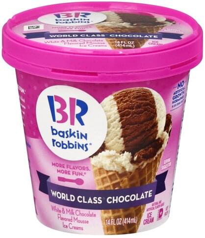 Baskin Robbins World Class Chocolate Ice Cream 14 Oz Nutrition Information Innit