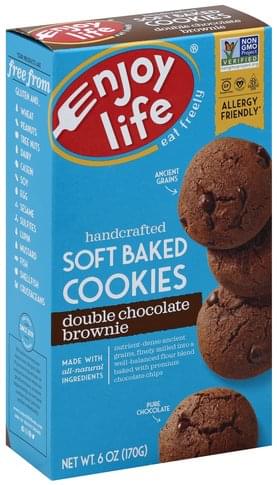 Enjoy Life Soft Baked Double Chocolate Brownie Handcrafted Cookies 6 Oz Nutrition Information Innit