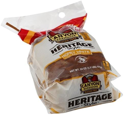 Canyon Bakehouse Gluten Free, Honey White, Heritage Style Bread - 24 oz ...