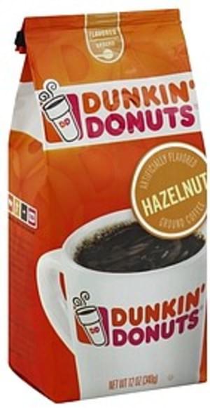 Dunkin Donuts Ground, Hazelnut Dunkin' Donuts Hazelnut Ground Coffee ...