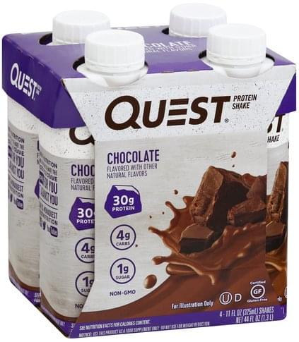 QUEST Chocolate Protein Shake - 4 ea, Nutrition Information | Innit