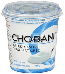 chobani fat free greek yogurt protein