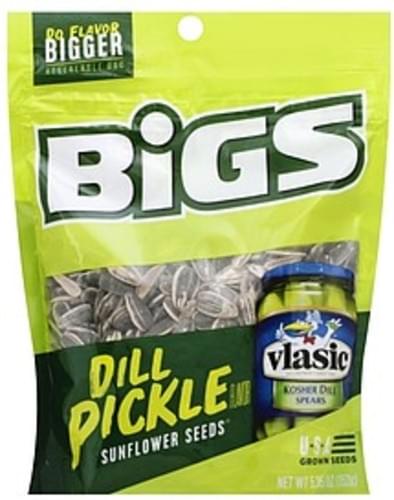 Bigs Dill Pickle Flavor Bigs Vlasic Dill Pickle Sunflower Seeds - 5.35 ...