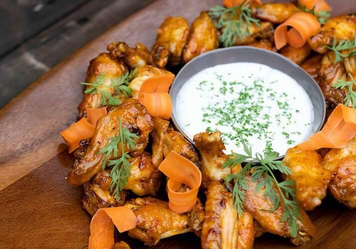 Carrot Habanero Buffalo Wings, Joe V's Smart Shop